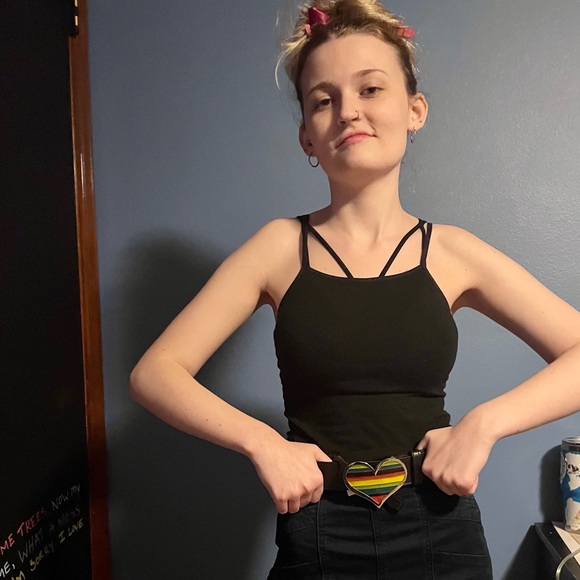 HEART SHAPED RAINBOW BELT NWT ❤️🌈 LGBTQ - Picture 13 of 13